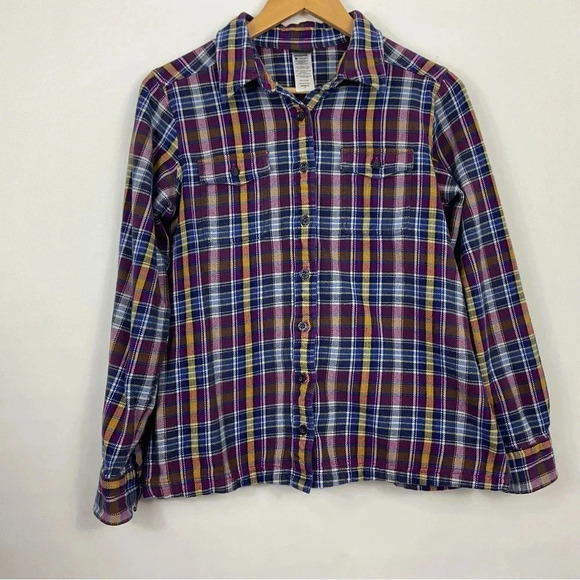 Patagonia W’s Long Sleeve Fjord Flannel Shirt Size 8‎ - Picture 1 of 7